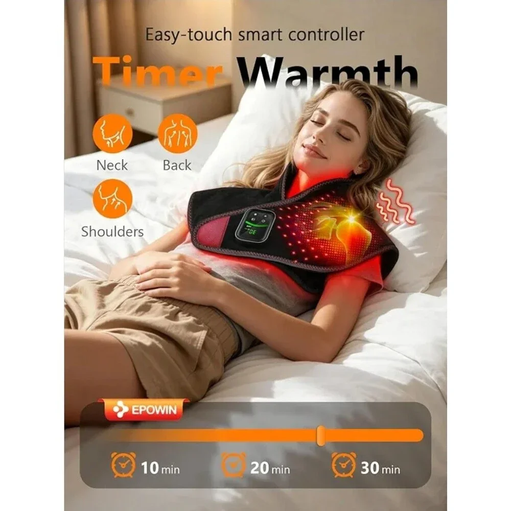 Red Light Therapy for Neck  Shoulder Pain Relief Cordless Shoulder Belt Wrap Box